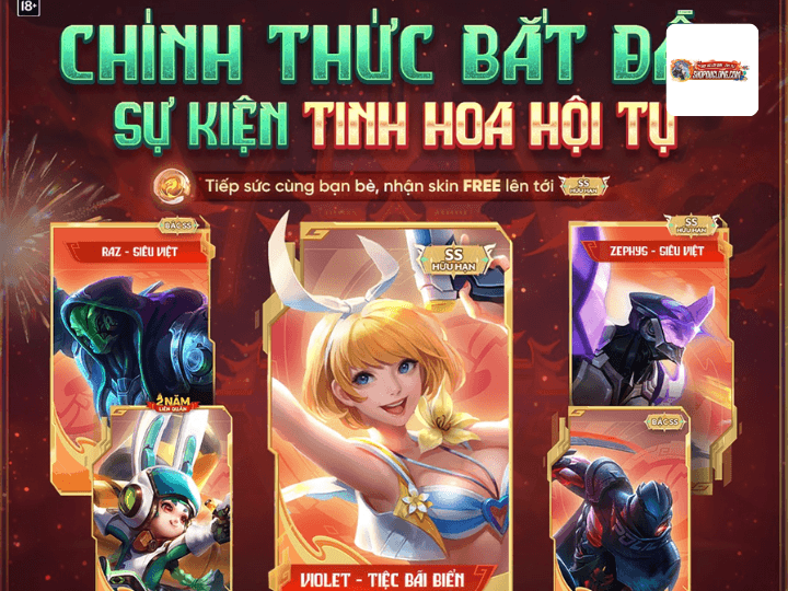 Sự kiện Liên Quân hôm nay: Cách nhận skin free Cách nhận skin free