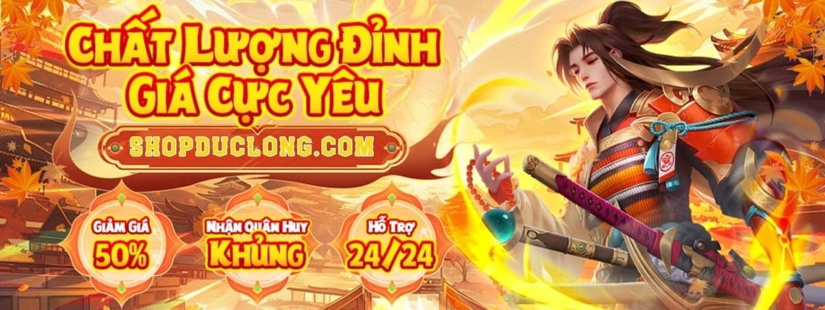 Shop Acc Liên Quân Và Free Fire Uy Tín, Giá Rẻ #1 Banner shop đức long