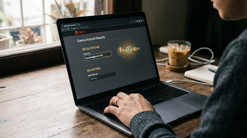 Cách đổi Email và Mật khẩu Garena an toàn