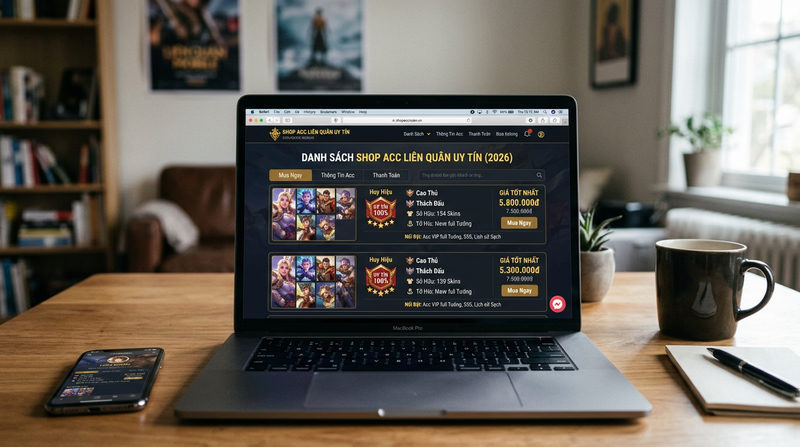 Khám phá những shop acc Liên Quân uy tín nhất 2026 Danh sách những shop acc Liên Quân uy tín, giá tốt nhất 2026