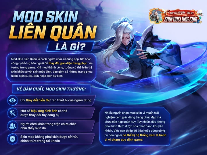 Cách mod skin Liên Quân đơn giản, dễ thực hiện, ai cũng làm được Mod skin Liên Quân là gì?