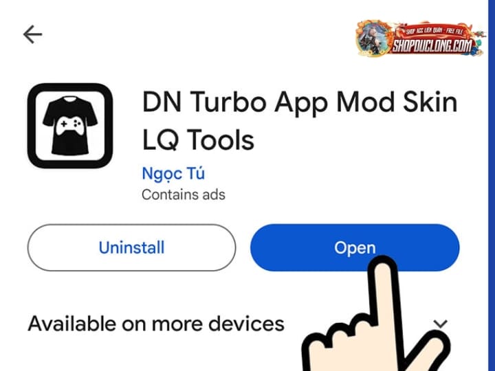 Cách mod skin Liên Quân đơn giản, dễ thực hiện, ai cũng làm được Bước 1 - Tải app mod skin